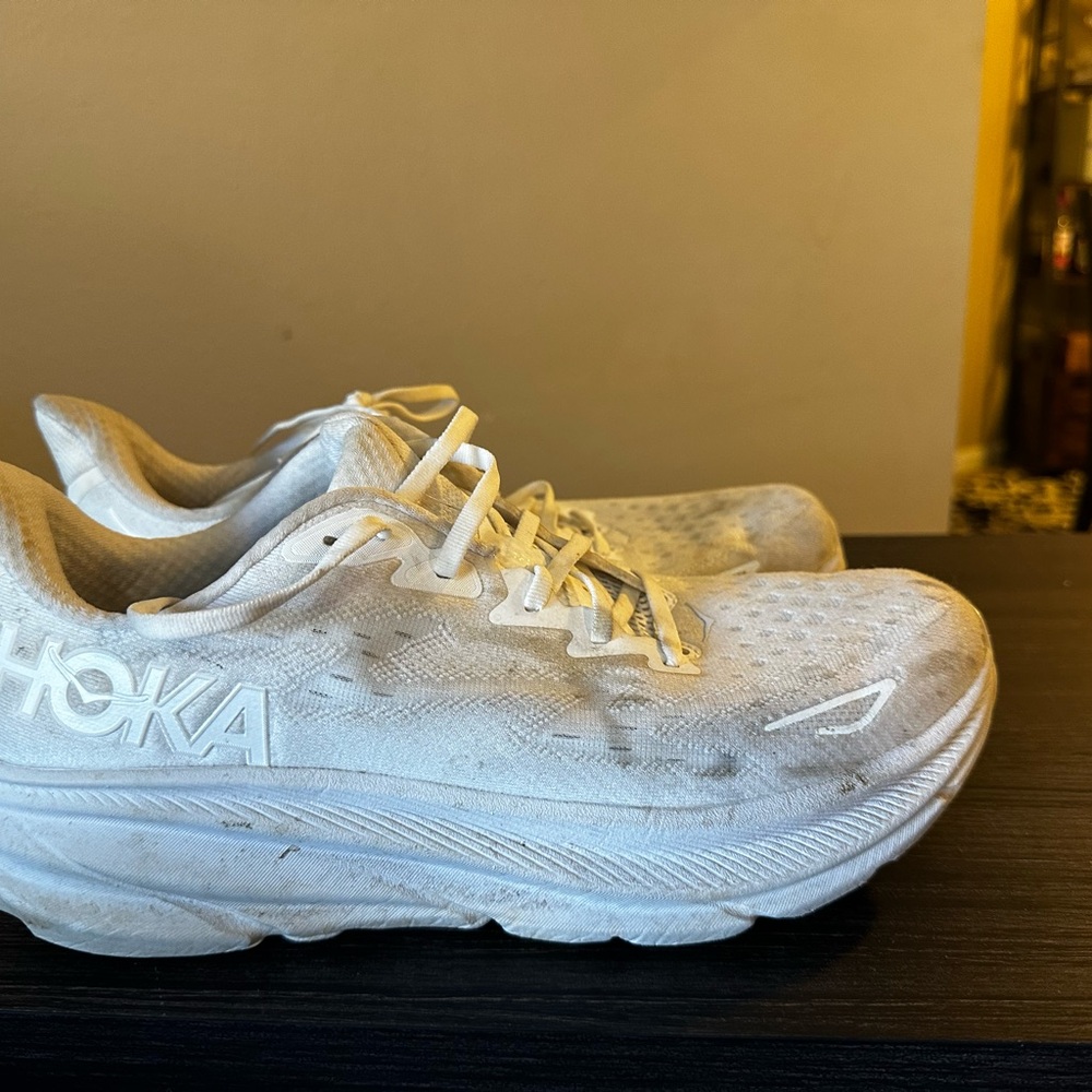 Hoka One One White Athletic Shoes
